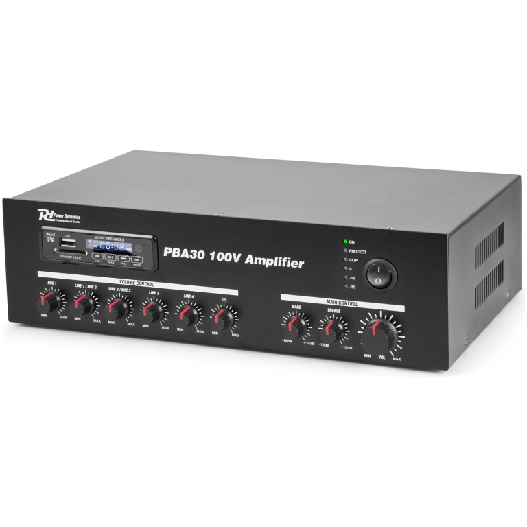 Amplificator 100V Power Dynamics PBA30, bluetooth, FM, 30W