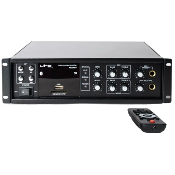 Amplificator instalatii 100V PAA80 BT, bluetooth, USB, FM