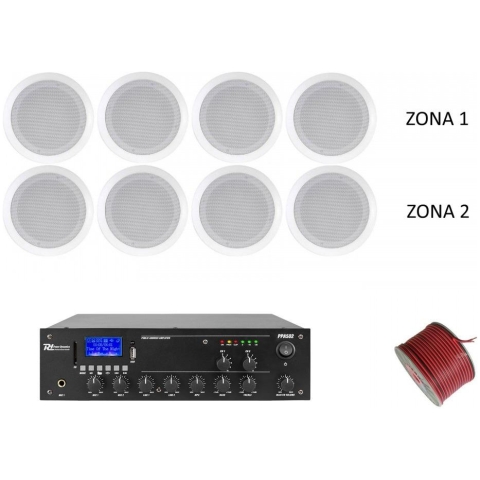 Sistem audio ambiental 2 zone 8 boxe tavan Atmos 9C