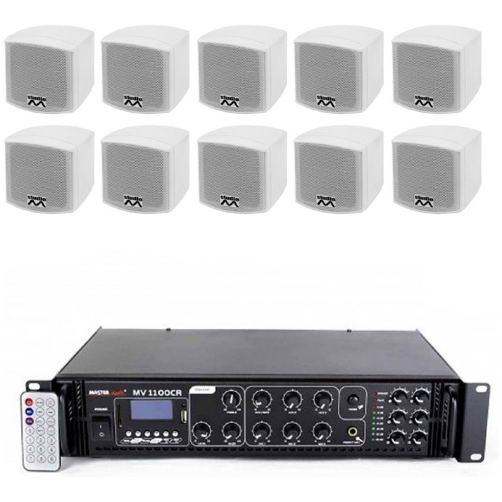 Sistem audio multizona 10 boxe albe Atmos Omni 10W