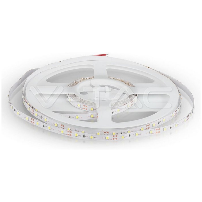 Banda LED V-TAC VT-3528 Alb Rece,60 LED pe metru, de interior