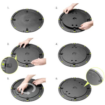 Baza rotunda stativ microfon Gravity WB 123 B