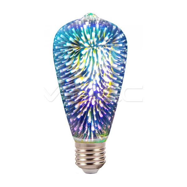 Bec Decorativ 3D E27 V-TAC VT-2223