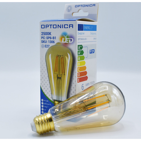 Bec Filament LED Optonica, Alb Cald