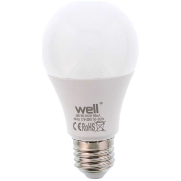 Bec LED WELL 8W E27, Alb Cald