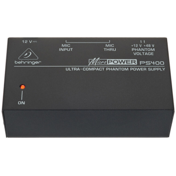 Behringer PS400, Alimentare microfon phantom power