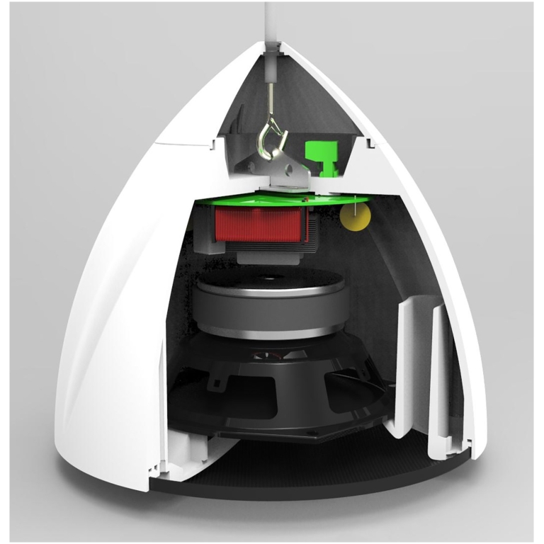 Power Dynamics PDS40W, Boxă suspendată 100V, 30W, alba