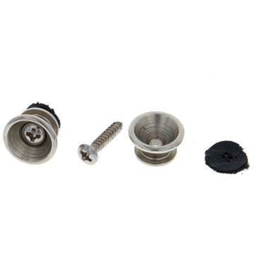 Buton prindere curea chitara Harley Benton, Strap Knob Set Chrome