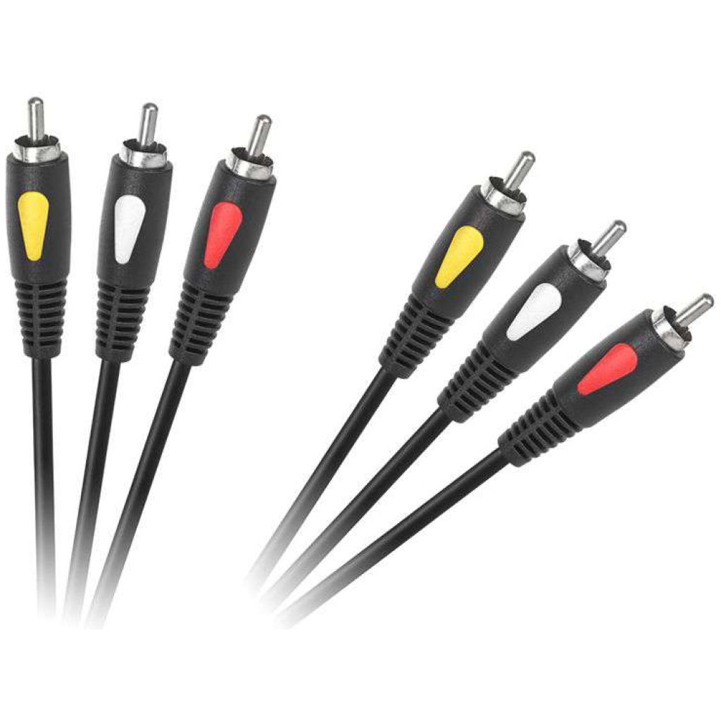 Cablu Audio Video Cabletech 3 RCA, 1m