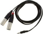 Cablu audio mini jack-2 XLR tata 3 metri, Draitec
