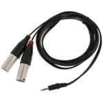 Cablu audio mini jack-2 XLR tata 3 metri, Draitec