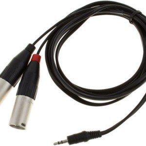 Cablu audio mini jack 2 XLR tata 3m Dreitec - Dreitec
