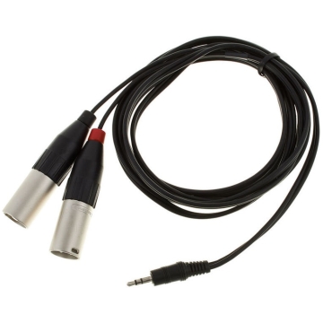 Cablu audio mini jack-2 XLR tata 3 metri, Draitec