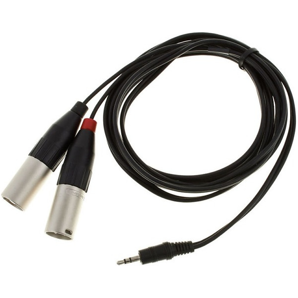 Cablu audio mini jack-2 XLR tata 3 metri, Dreitec