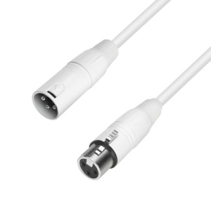 Cablu microfon XLR mamă la XLR tată Adam Hall Cables 4 STAR MMF 1000 SNOW