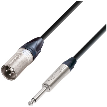 Cablu microfon  XLR tată la jack de 6,3 mm Adam Hall Cables 5 STAR MMP 0300