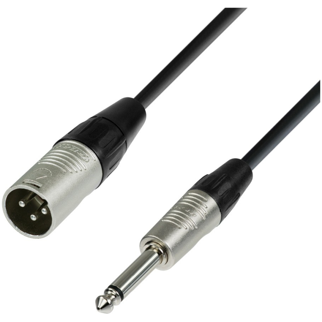 Cablu microfon XLR tată la jack de 6,3 mm Adam Hall Cables 4 STAR MMP 1000