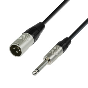 Cablu microfon XLR tată la jack de 6,3 mm Adam Hall Cables 4 STAR MMP 1000