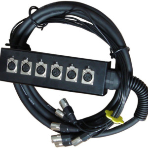 the sssnake MC 6 Multicore - stagebox metalic 6 canale XLR, 15m