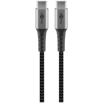 Cablu usb-c flexibil Goobay  - 1m gri