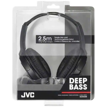 Casti JVC HA-RX330, over ear, cu fir, negre