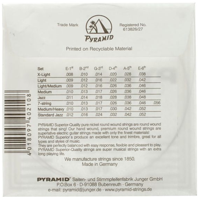 Coarda Chitara Electrica Pyramid 010 Single