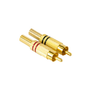 Conector RCA tata auriu Master Audio MA266 - set 2 buc