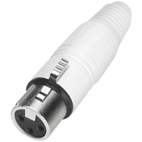 Conector XLR mamă Adam Hall Connectors 7931,3 pini,alb