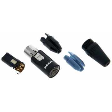 Conector mini xlr 4 poli Rean RT4FC-B