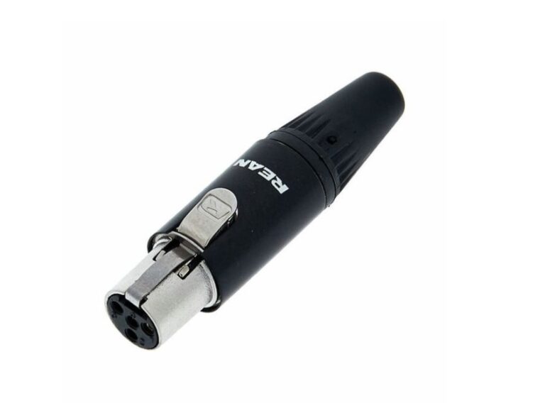 Conector mini xlr 4 poli Rean RT4FC-B