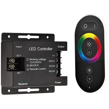 Controler RGB cu telecomanda pentru banda LED 18A