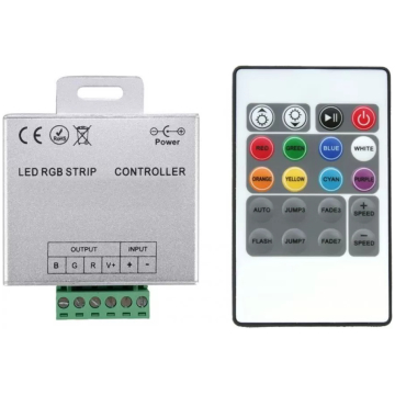 Controler RGB cu telecomanda pentru banda LED 24A