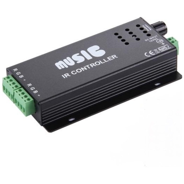 Controler RGB muzical pentru banda LED 18A