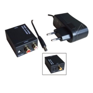Convertor audio digital-analogic Toslink Coax la RCA