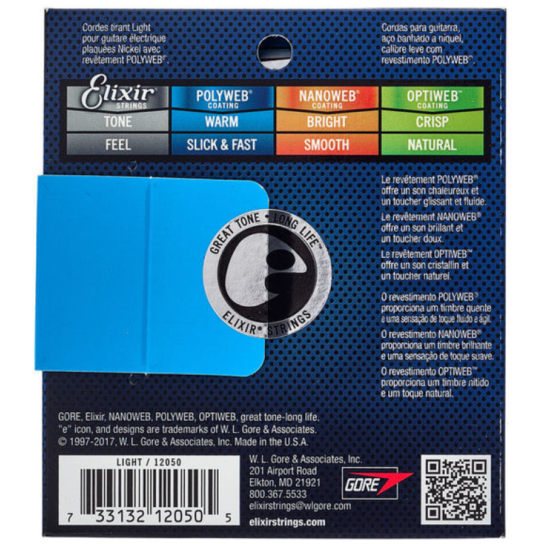 Corzi Chitara Electrica Elixir Polyweb Light