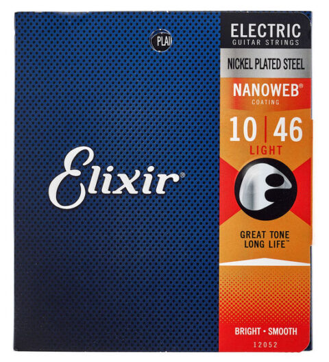 Corzi chitara electrica Elixir Nanoweb Light
