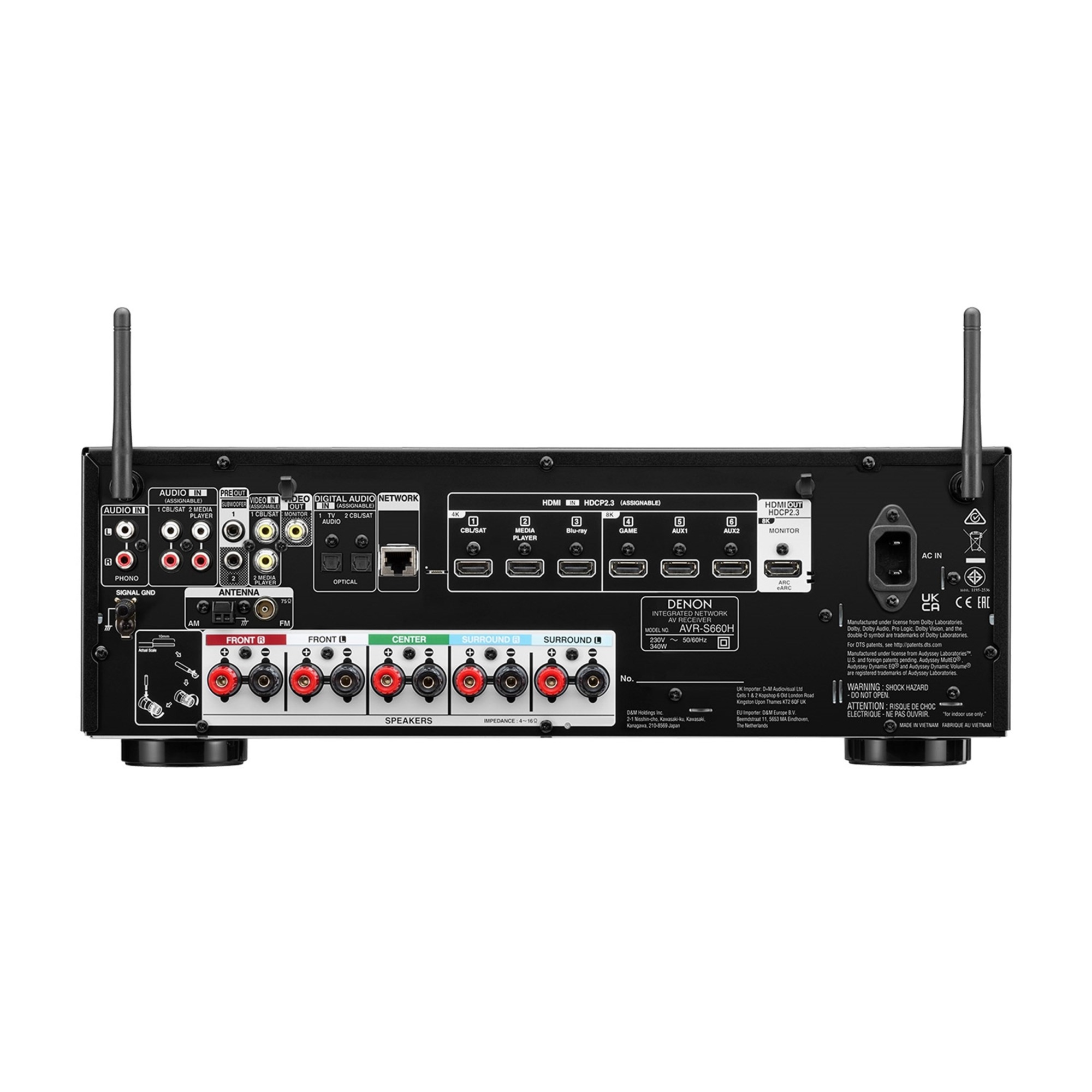 Sistem audio stereo Receiver Denon AVR-S660H + Wilson Seven Black_03