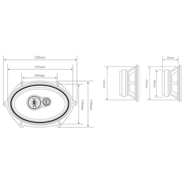 Difuzoare Auto Triaxiale BLOW WH-5703, 180W