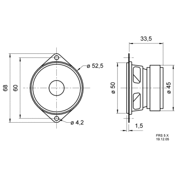 Difuzor 2 inch Visaton FRS 5 X