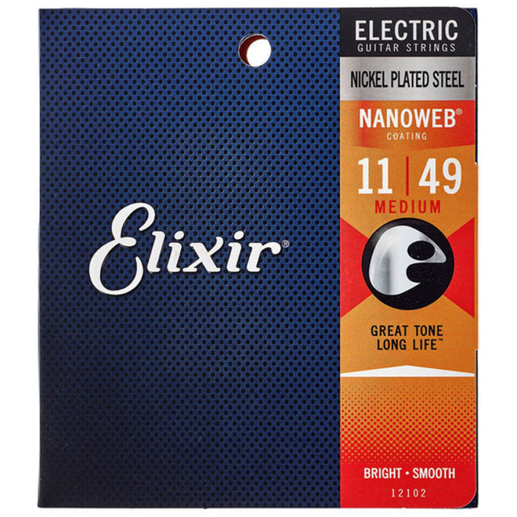 Corzi chitara electrica Elixir Nanoweb Medium