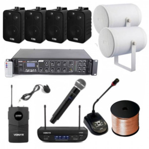 Kit Instalatie Biserica A11 interior-exterior, bluetooth, USB