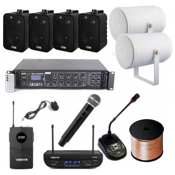 Kit Instalatie Biserica A11 interior-exterior, bluetooth, USB