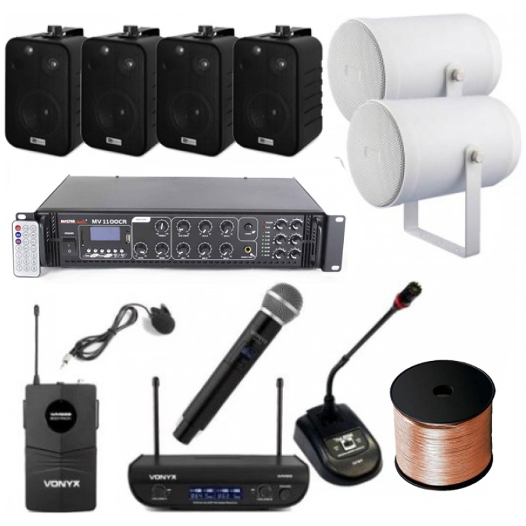 Kit Instalatie Biserica A11 interior-exterior, bluetooth, USB