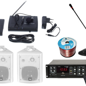 Kit sonorizare Biserica A1, USB, Bluetooth, microfon wireless