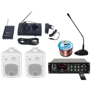 Kit sonorizare Biserica A1, USB, Bluetooth, microfon wireless