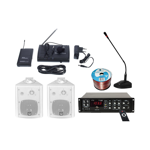 Kit sonorizare Biserica A1, USB, Bluetooth, microfon wireless