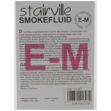 Lichid de Fum 5l Stairville E-M Fluid