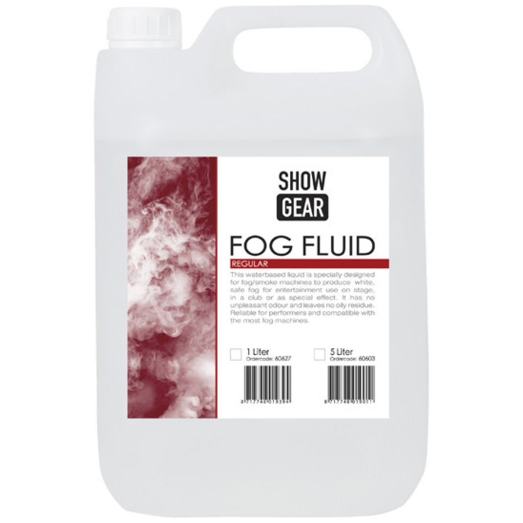 Lichid fum Showgear densitate medie, Fog Fluid Regular 5L