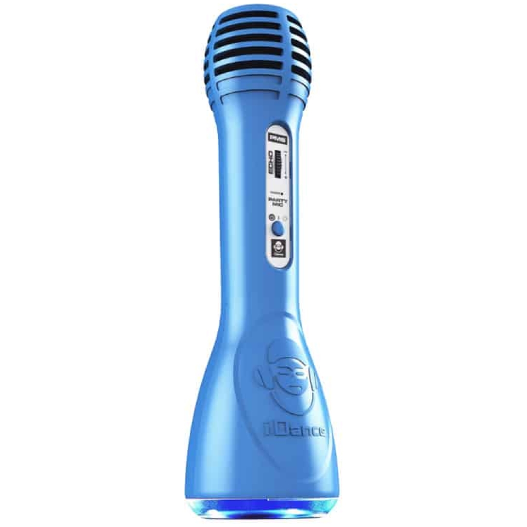 Microfon karaoke copii iDance PM6, bluetooth, cu boxa, albastru