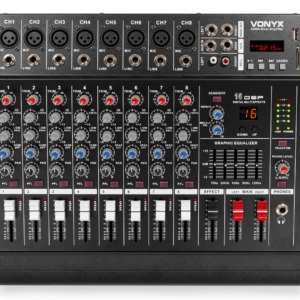 Mixer Amplificat Vonyx AM8A,DSP/Bluetooth/USB/SD/MP3